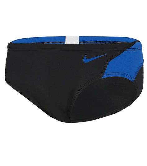 Nike Men's HydraStrong Colorblock Brief Swimsuit Game Royal at ...
