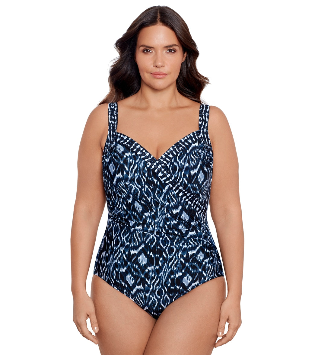 Miraclesuit Women's Plus Size Palatium Sanibel Piece Swimsuit at