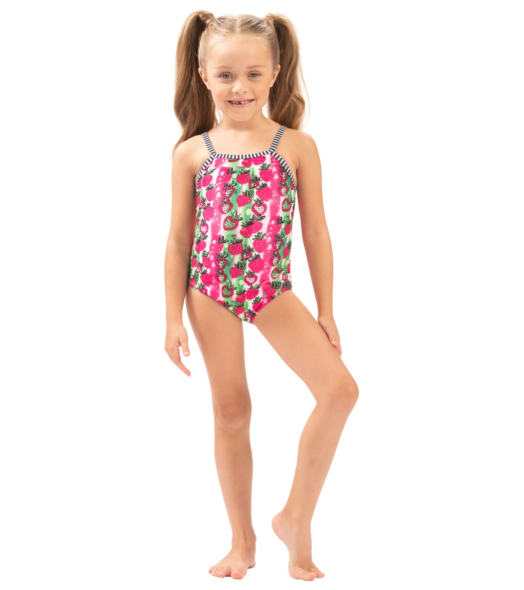 Dolfin Girls' Print One Piece Swimsuit (Toddler, Little Kid) at ...