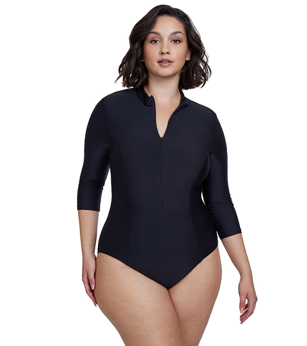 Modest Swimwear Long Sleeve Swimsuit Bathing Suit Beachwear
