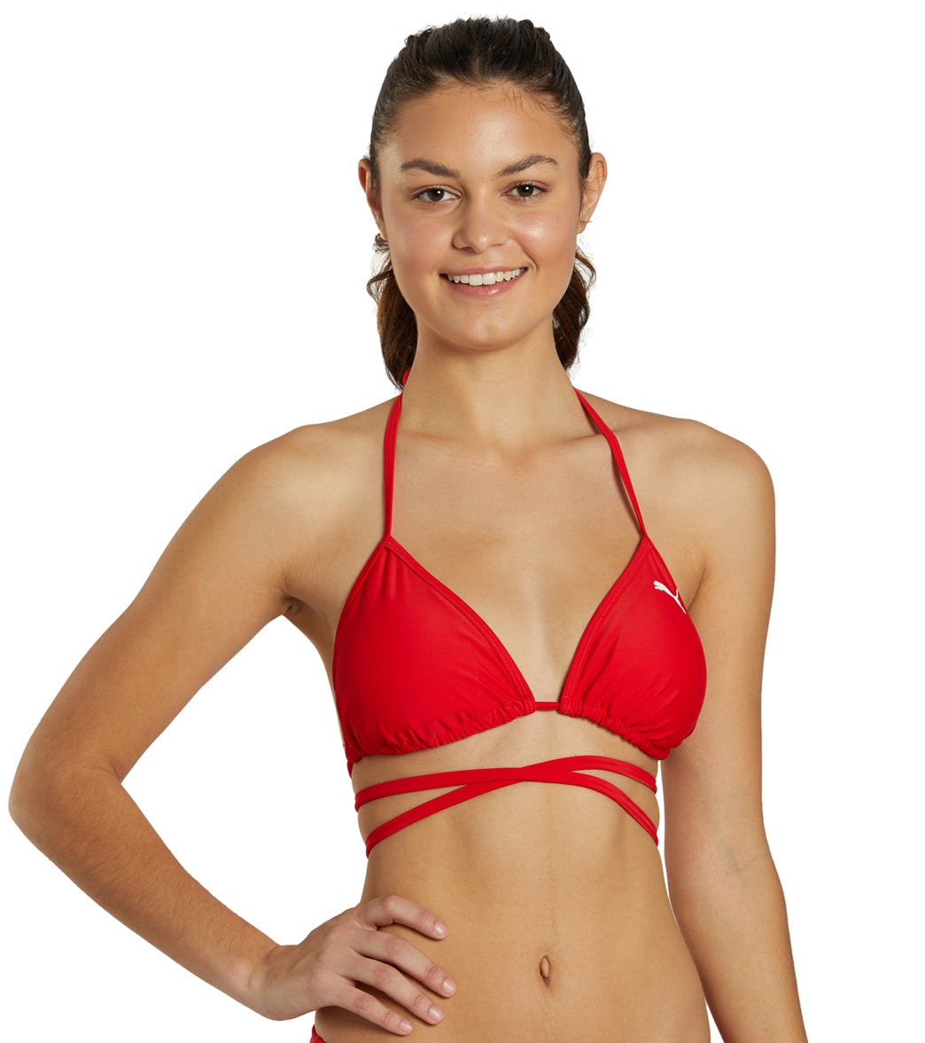 Puma Women's One Shoulder Bikini Top at