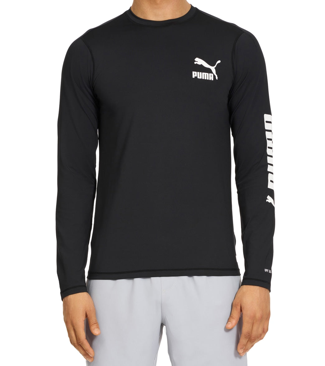 MACSBOOST Racing Swim Shirt – White /red/black Men's Long Sleeve