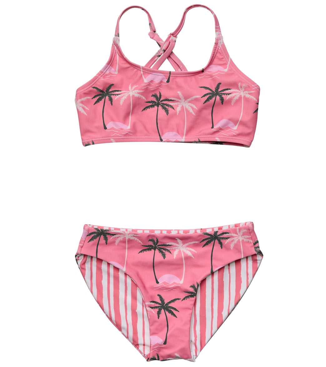 Girls 7-16 Speedo Print Tankini Two Piece Swimsuit Set
