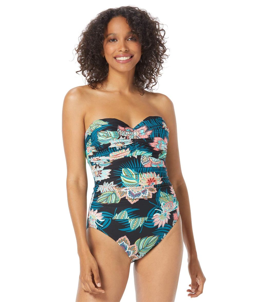 Coco Reef Women's Endless Summer Palm Enrapture Bra sized One Piece  Swimsuit (C/D/DD/E Cup) at