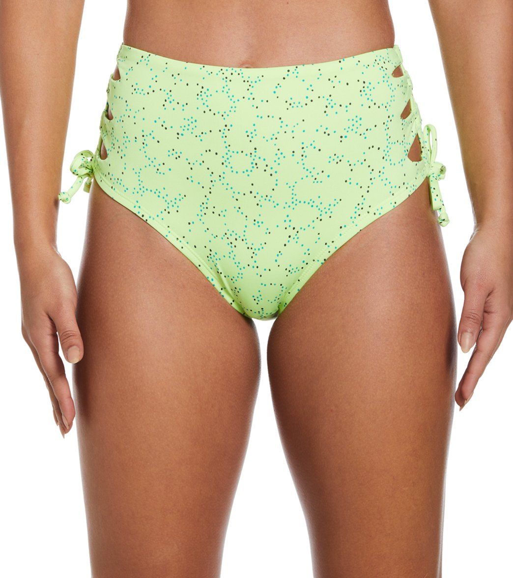 Nike Swim Women's Cut-Out High-Waisted Bikini Bottoms. Nike LU