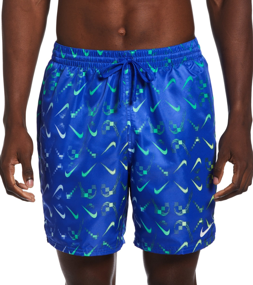 ir al trabajo sonriendo Meandro Nike Men's Digi Swoosh Ombre Lap Swim Trunks at SwimOutlet.com