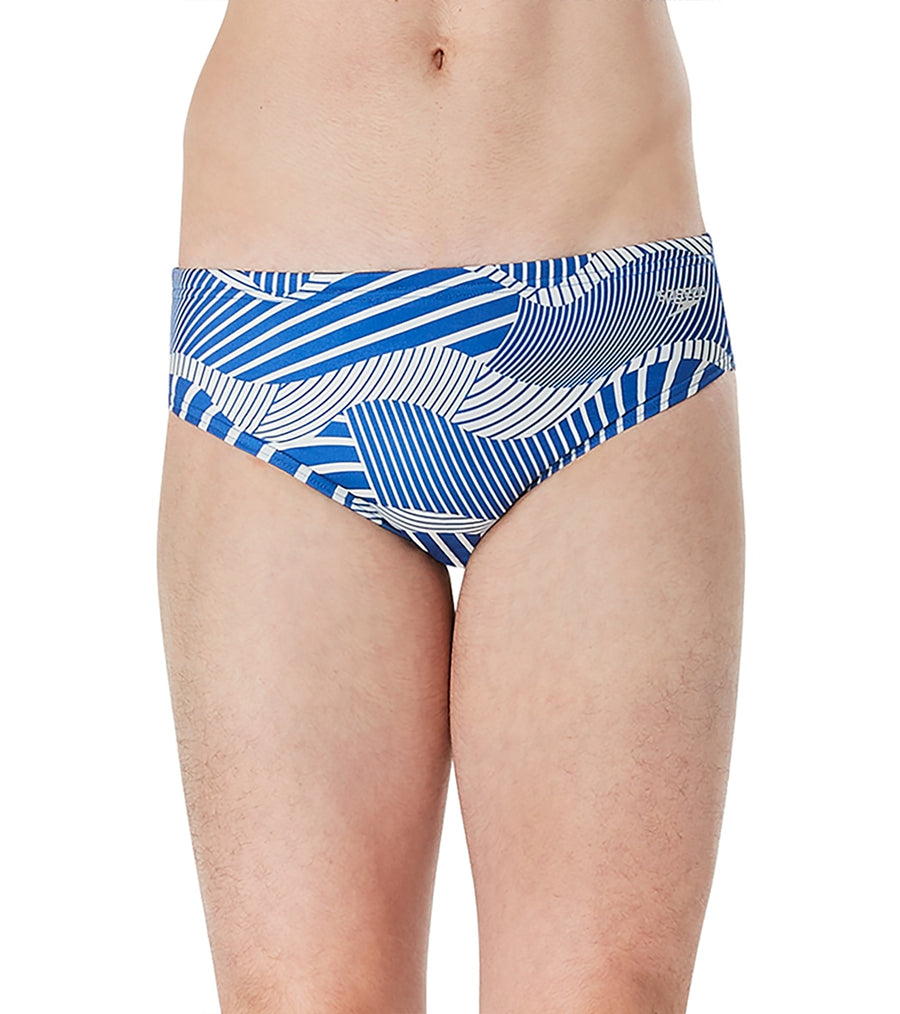 Speedo Vibe Mens Color Blocked One Brief Swimsuit At