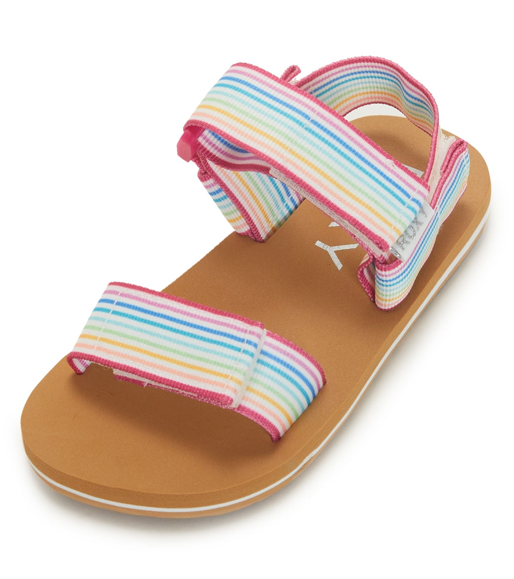 Roxy Girls' RG Porto Raffia Flip Flops (Little Kid, Big Kid) at