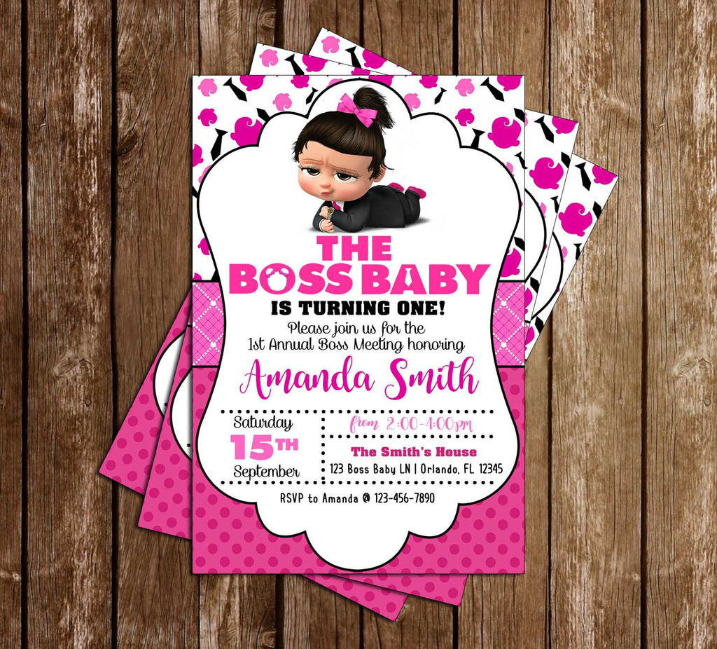 Novel Concept Designs - Boss Baby - Movie - Girl - Birthday Party