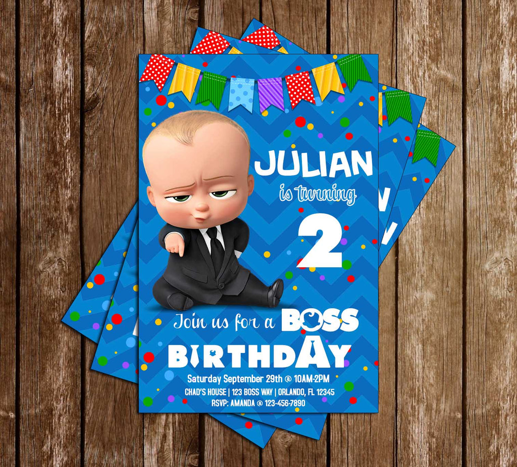 Novel Concept Designs - Boss Baby - Banner - Movie - Birthday Party
