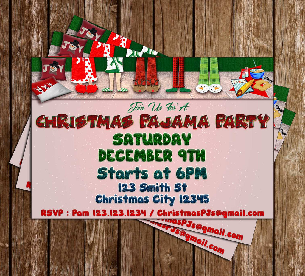 christmas-pajama-party-invitation-sleepover-invite-pajamas-etsy-christmas-pajama-party