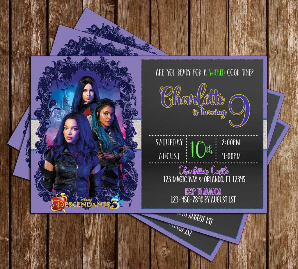 Novel Concept Designs Disney Descendants 3 Chalk Birthday Party 