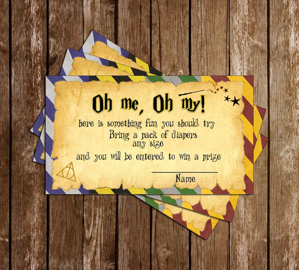 harry potter baby shower invitation template free