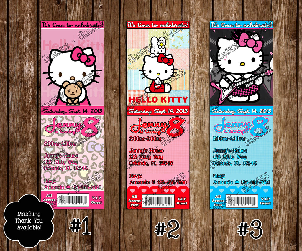 Novel Concept Designs Hello Kitty Birthday Party Thank You Printable