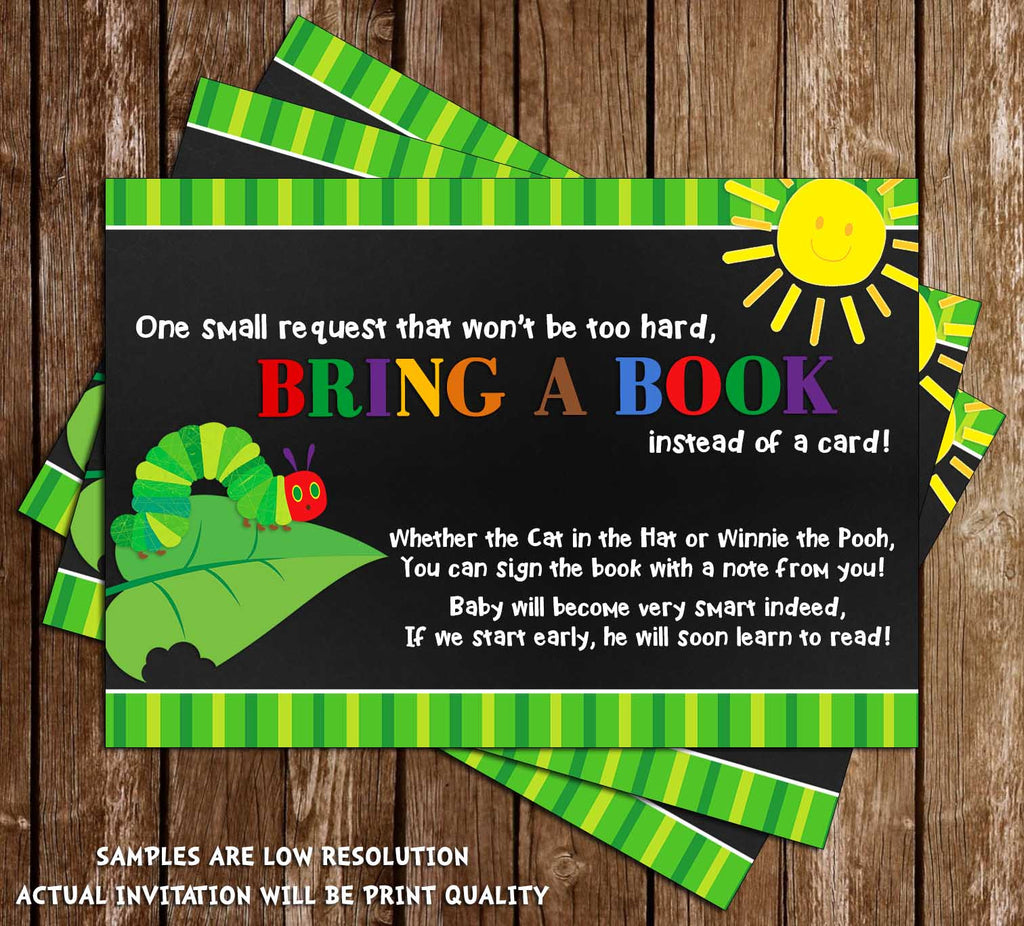 hungry caterpillar baby shower invitations