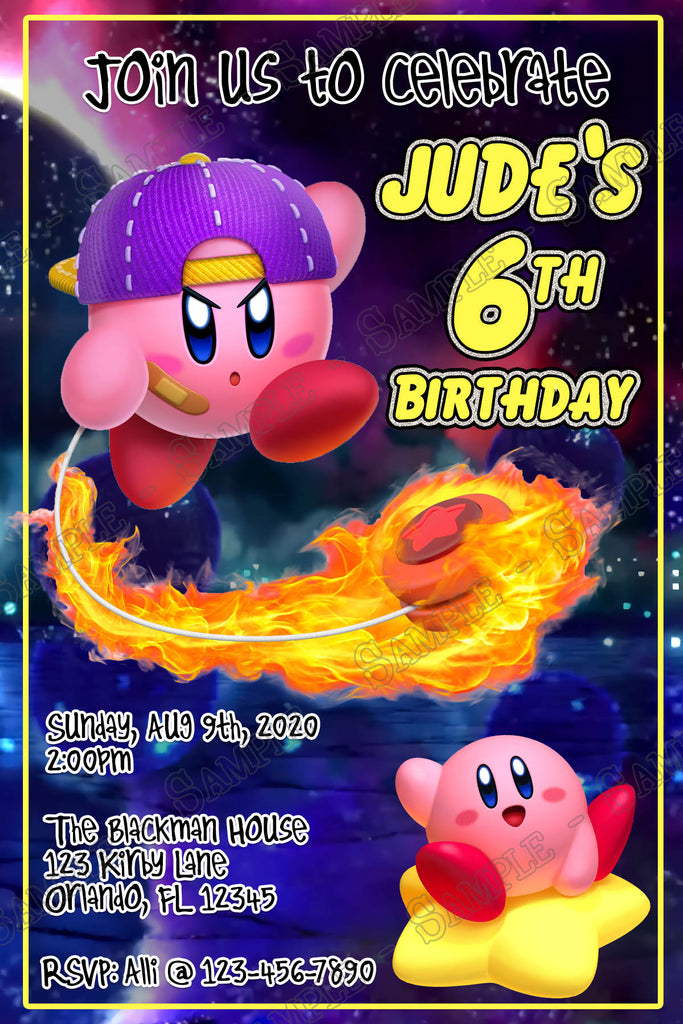 Novel Concept Designs - Kirby - Star Allies - Birthday - Thank You