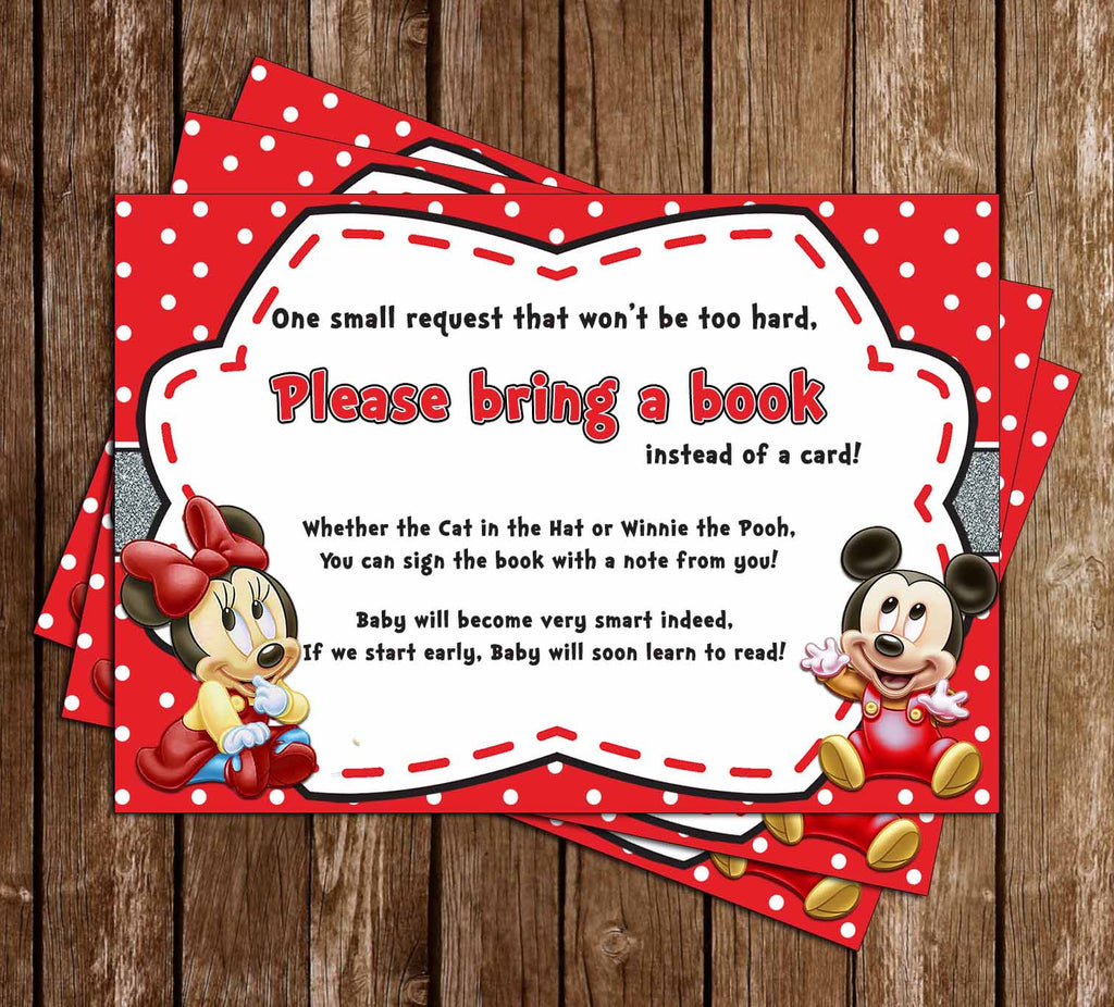 Novel Concept Designs Baby Mickey Minnie Mouse Gender Neutral Baby Shower Bring A Bo