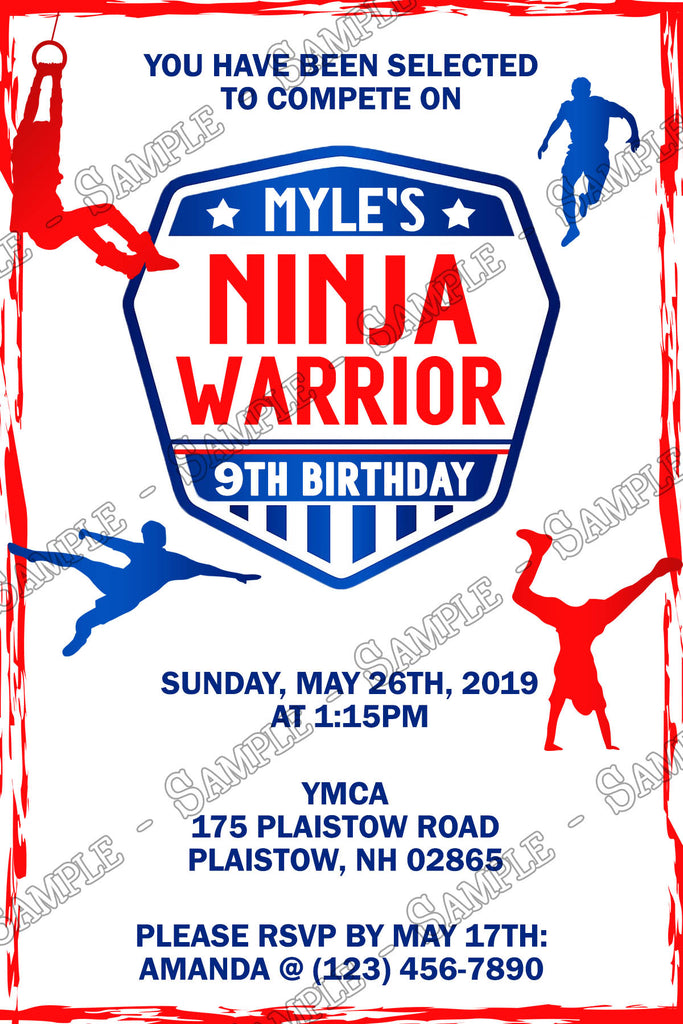 Novel Concept Designs - American Ninja Warrior - Birthday Party