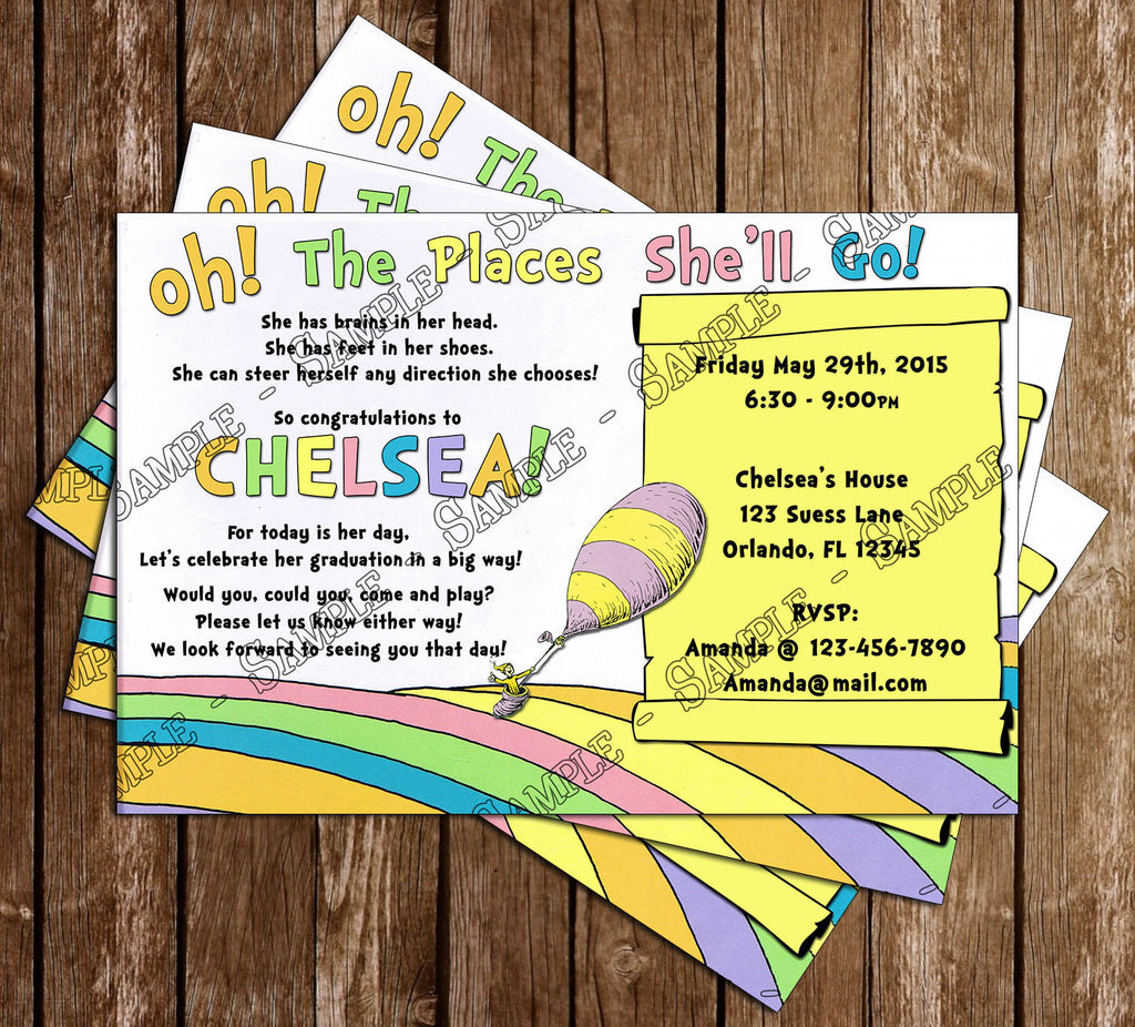 novel concept designs doctor seuss oh the places youll go graduation