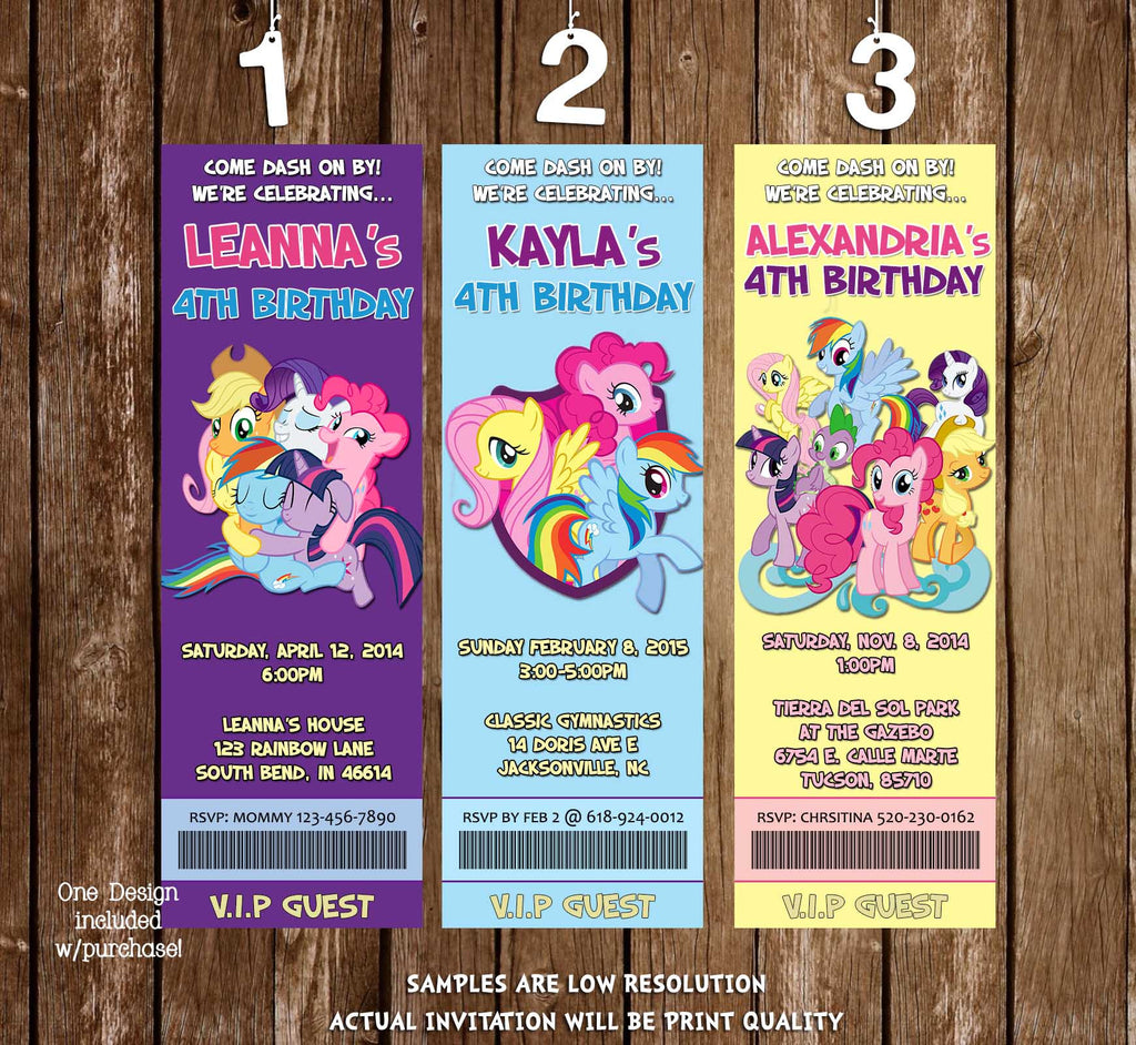 Novel Concept Designs - Friendship My Little Pony Birthday ...