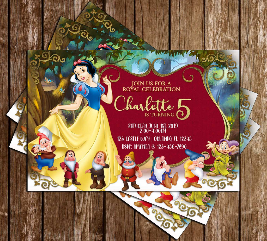 Novel Concept Designs Snow White And The Seven Dwarves Golden Frame