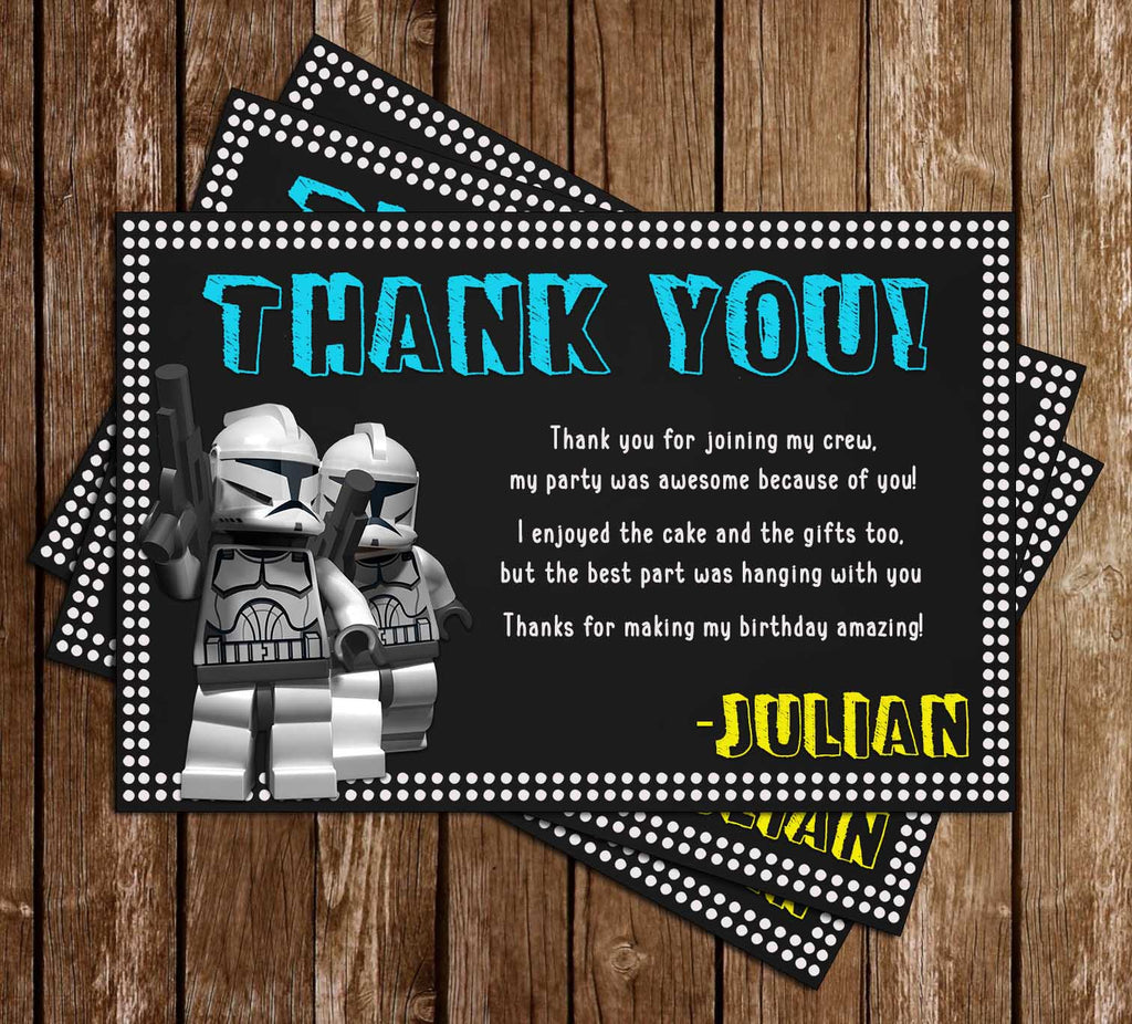 star wars invitation card