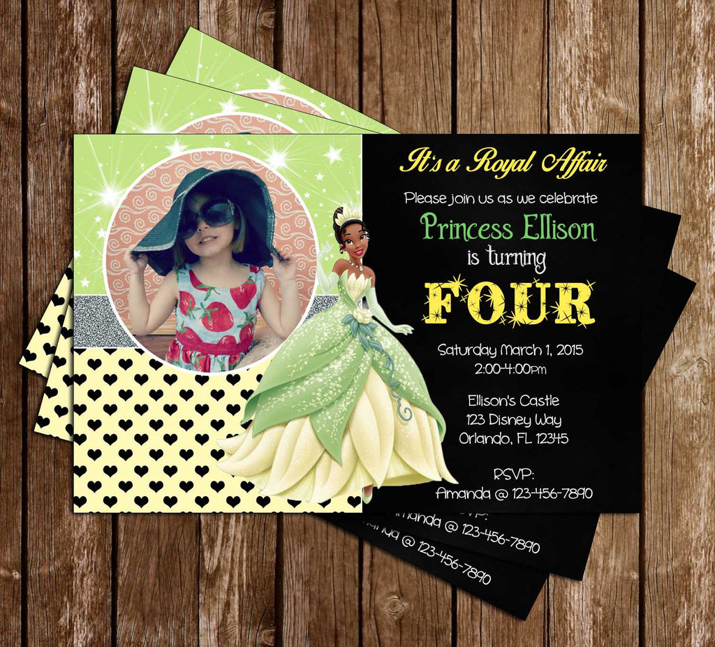 Novel Concept Designs Disney Princess Tiana The Princess And The Frog Birthday Invitatio