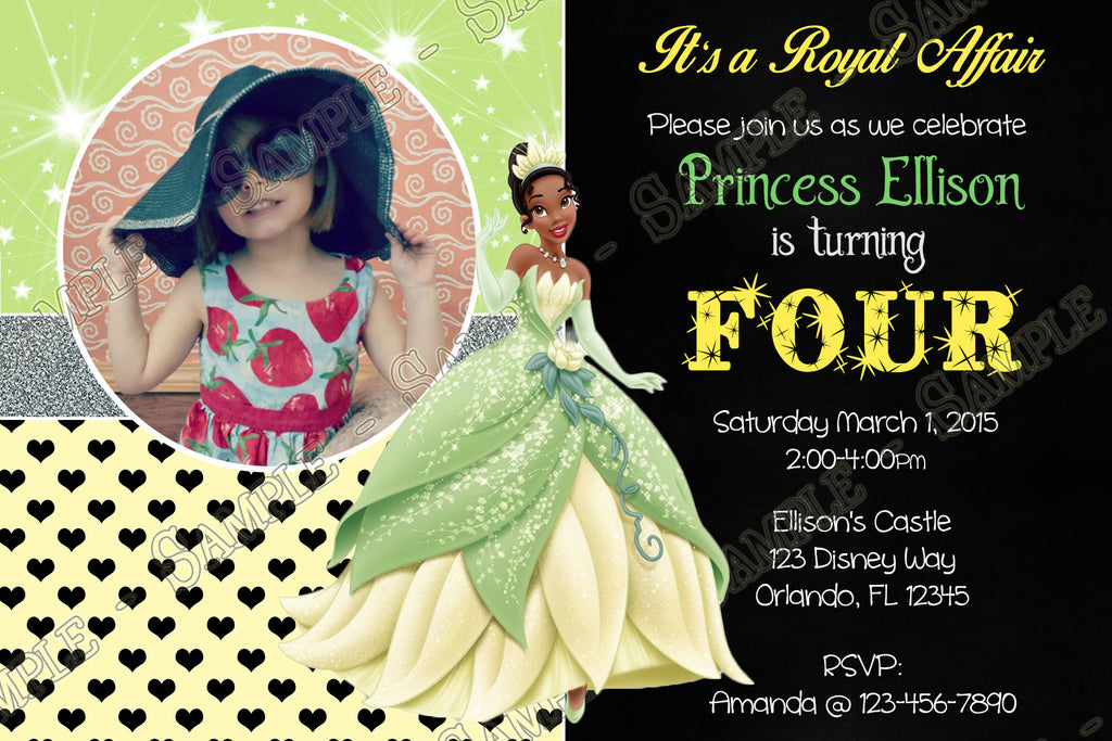 Novel Concept Designs Disney Princess Tiana The Princess And The Frog Birthday Thank You
