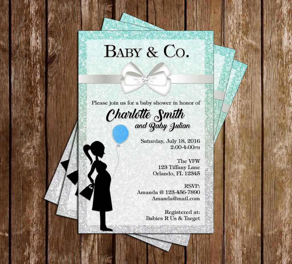 tiffany and co baby shower invitations