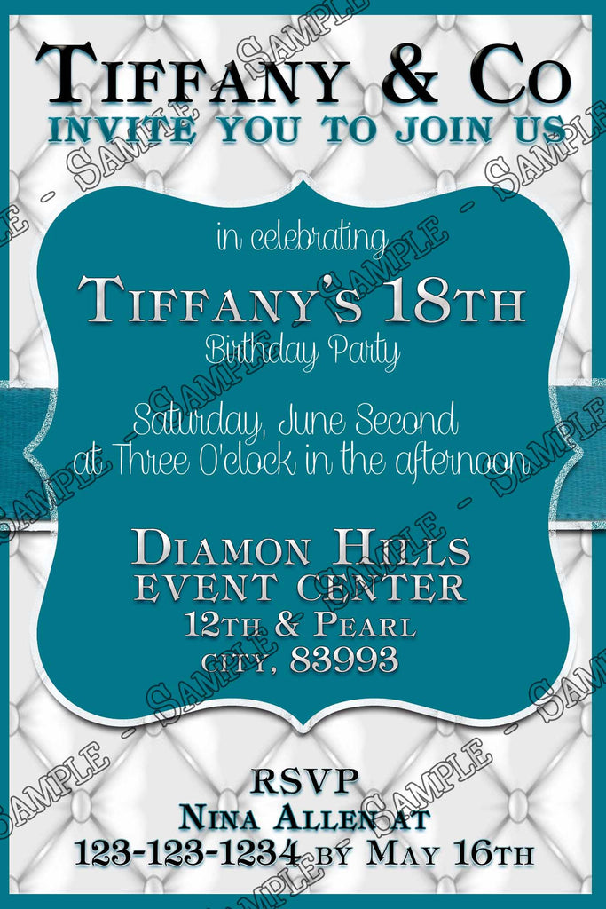 tiffany and co birthday party