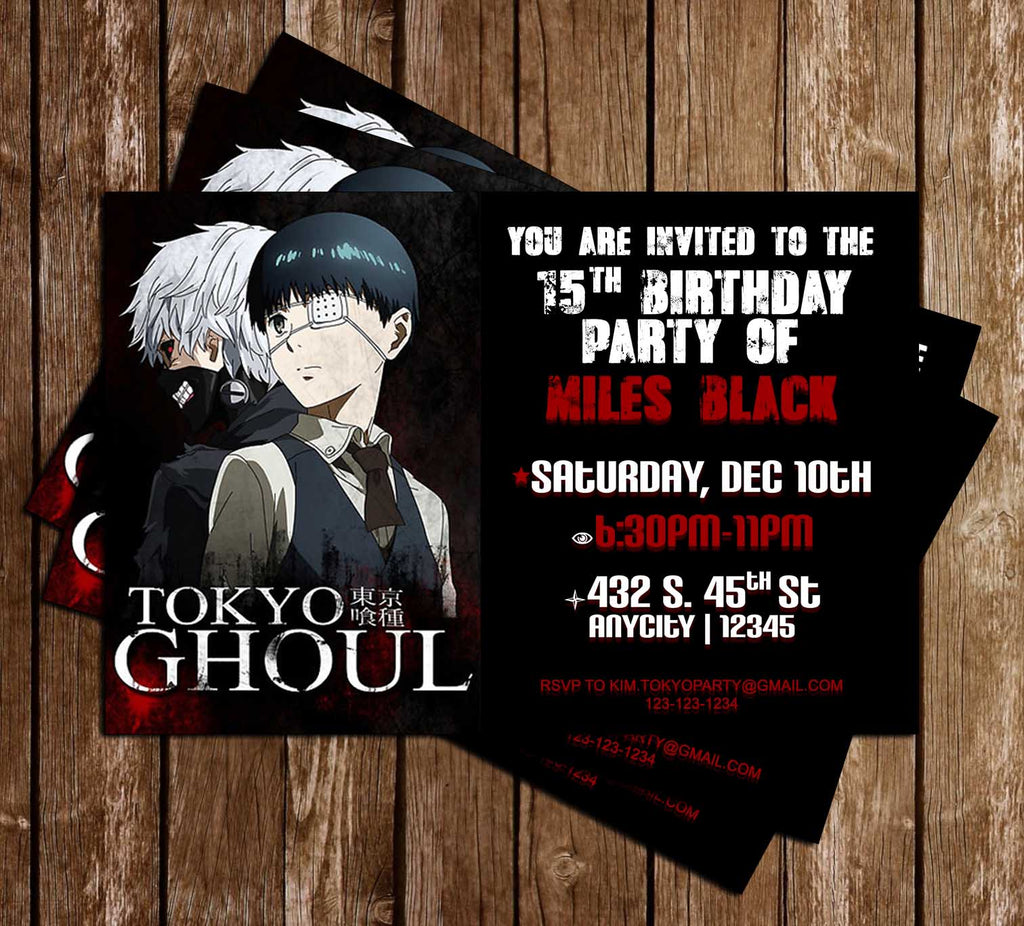 Printable Anime Birthday Invitations