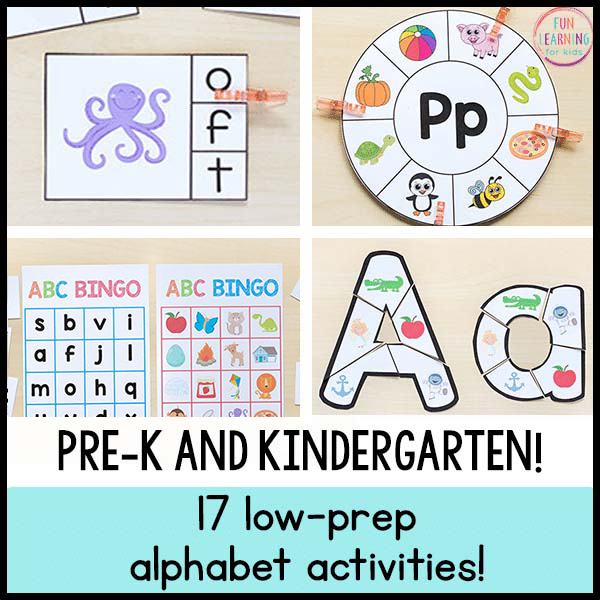 Alphabet Activities Mega Bundle – Fun Learning for Kids® Shop