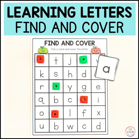 Hide and Seek for Letters – Fun Learning for Kids® Shop