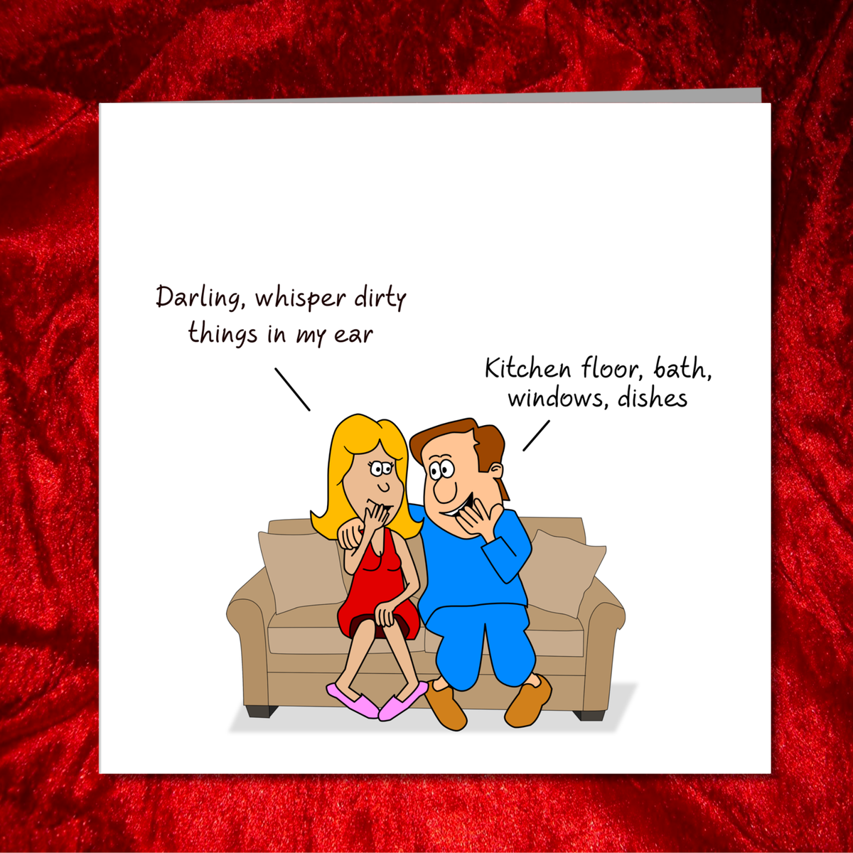 Funny Naughty Birthday Valentines Day or Engagement CARD for husband