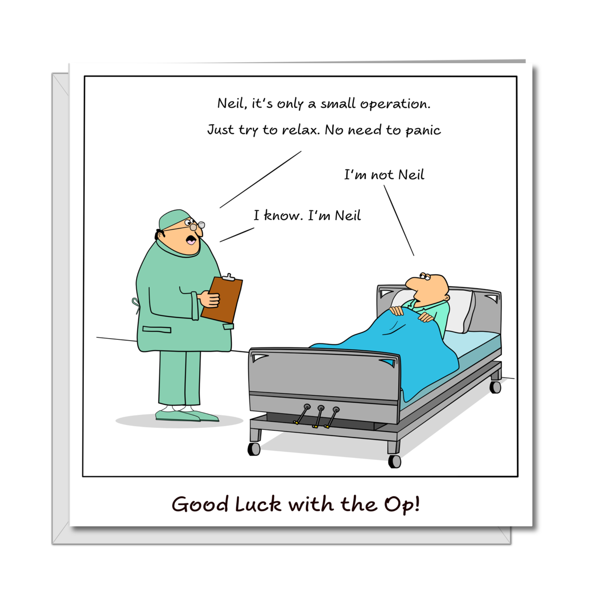 Funny Knee Replacement Surgery Card - Get Well Soon Card, Operation Re ...