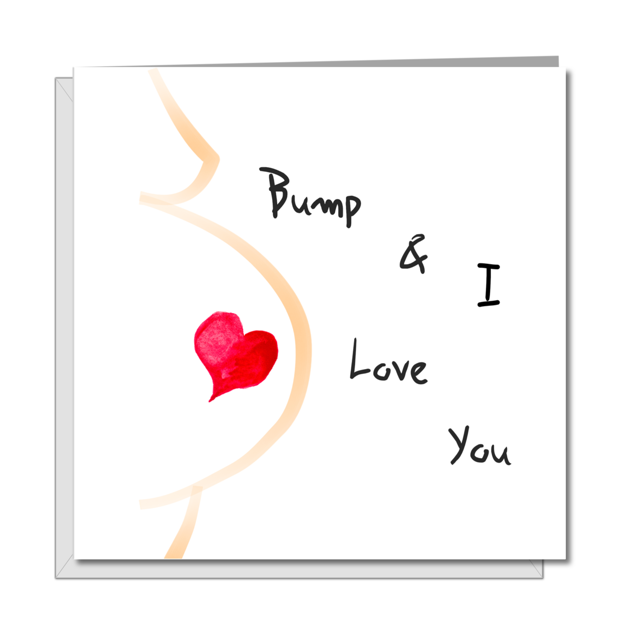 New Baby / Pregnant Valentines Day Card for father-to-be love, romantic, family, expectant