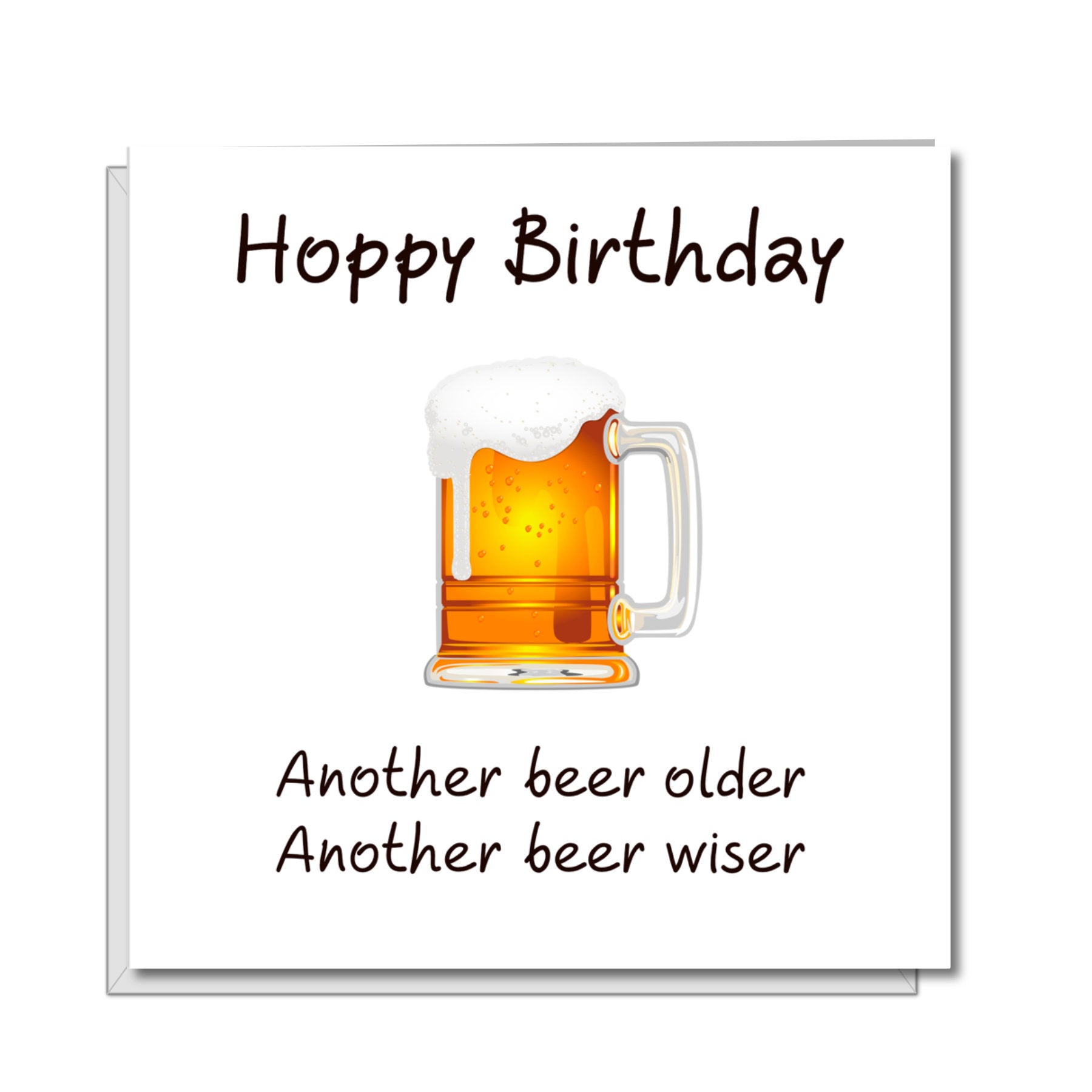 Funny Beer Birthday Card For Dad Son Male Friend Humorous Pun Quo Swizzoo