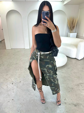In Charge Camo Skirt