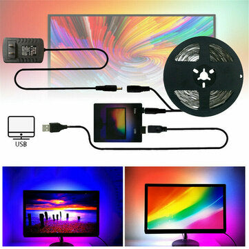 3/4/5m Ambi light TV PC USB LED Strip HDTV Computer Monitor Backli – WishAGift