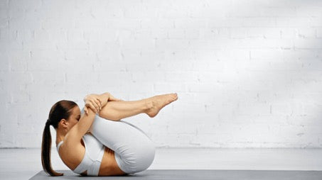 Egg pose stretching exercise fight back pain