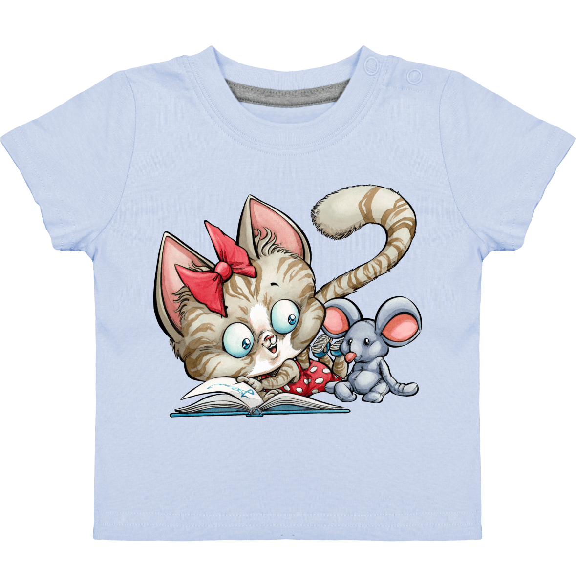 Jeem Creations T Shirt Bebe Petit Chaton A Manches Courtes Et Pressions