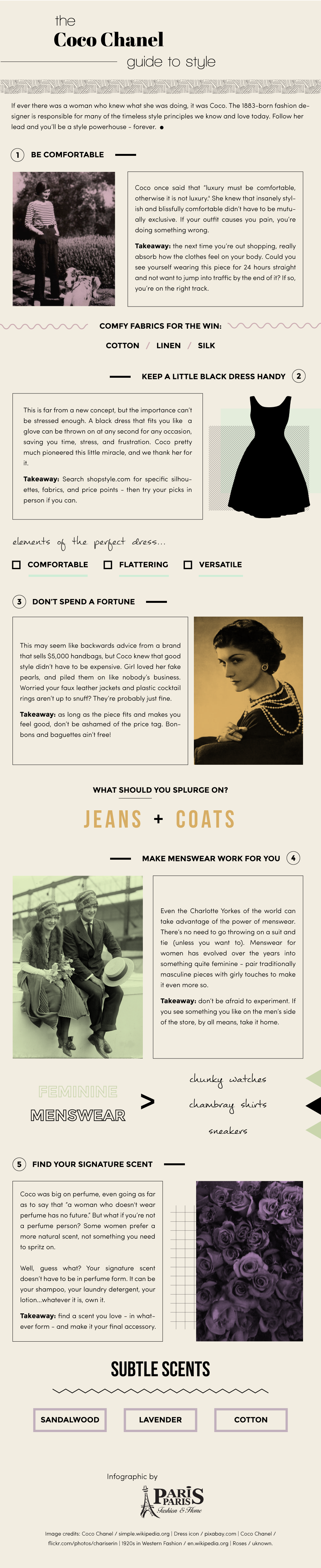 The Coco Chanel Guide to Style [Infographic] – Paris Paris