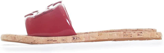 Tory Burch Double T Sport Slide Cork Sandals, Tory Red/Dorf Red – Bluefly