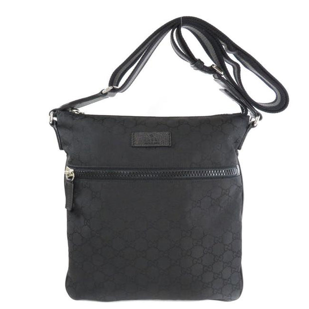 Black Nylon GG Crossbody Messenger Bag – Bluefly