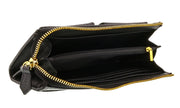 Jacky&Celine  J11-012 NERO Black Zippered  Large Wallet
