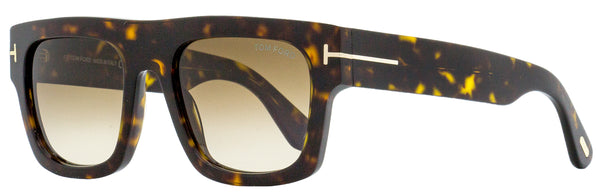 Tom Ford Flat Top Sunglasses TF711 Fausto 52F Dark Havana 53mm FT0711 –  Bluefly