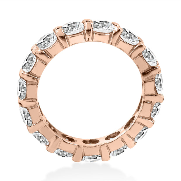 5 1/2ct Diamond Eternity Ring 14K Rose Gold