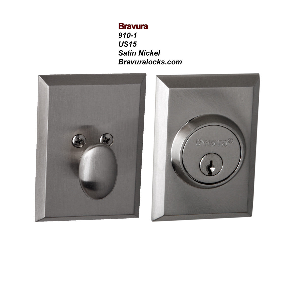 Bravura 910 1 Deadboltexterior Door Locksolid Forged Brass Hardware