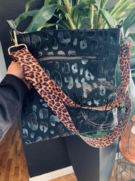 Black Leopard Purse