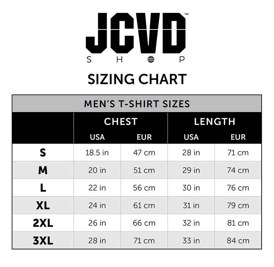 Sizing Charts | JCVD Shop